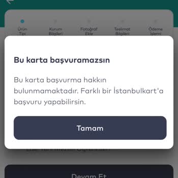 Öğrenci İstanbul Kartı Yeniden Çıkartamıyoruz.