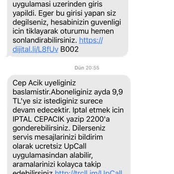 Turkcell Sunmadığı Hizmetin Parasını Alıyor