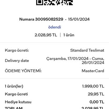 Massimo Dutti Kargo Teslim Edilmedi