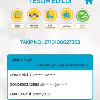 PTT Kargo Kargom 15 Gündür Gelmiyor