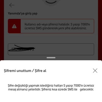 Vodafone Yurt Dişi Hat Açımında Hata