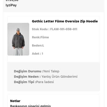 Flaw Wear Para İadesi Yapılmadı