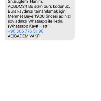 Acıbadem Vakfı (Burs Başvurusu) Acıbadem Burs Başvurusu