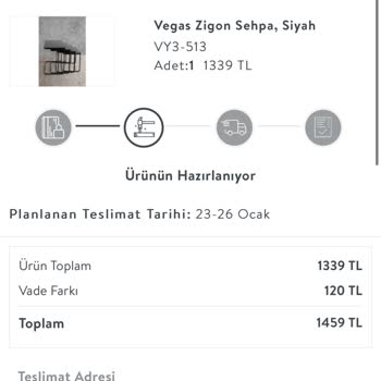 Vivense Teslimat Tarihini Geçti Ürünüm Hala Yok
