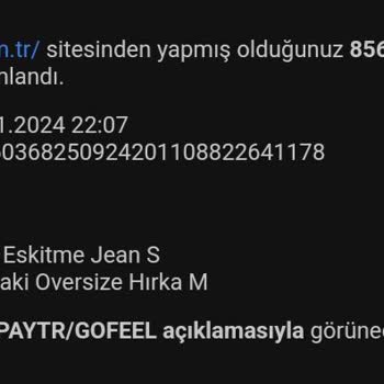 Gofeel Sitesi Kargo Yollamıyor