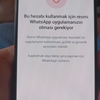 WhatsApp Uygulama Sorunu