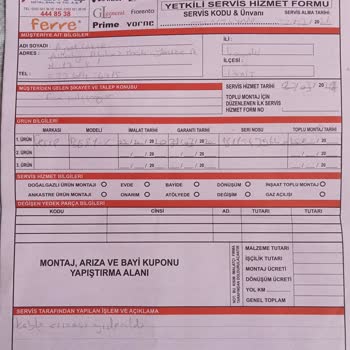 Ferre Marka 3'lü Ankastre Setin 3'ü De Arızalı