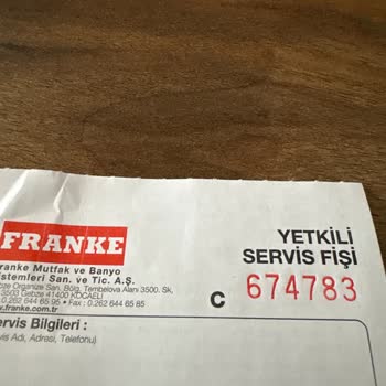 Franke Batarya Musluk Su Sıçratıyor