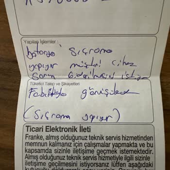 Franke Batarya Musluk Su Sıçratıyor