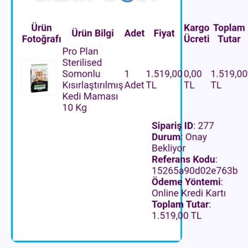 SadıkDost (sadikdost.com) Mama Siparişi İletişim Sorunları