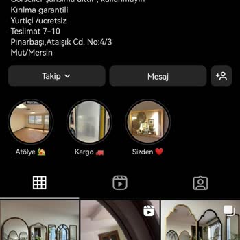 Öztürk Ayna (Ozturkayna) @ozturkayna Instagram Firma Hesabı Şikayet