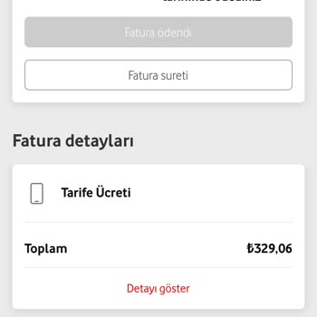Vodafone Fazladan Paket Yükleyip Bir De İptali İçin Cayma Bedeli İsti.