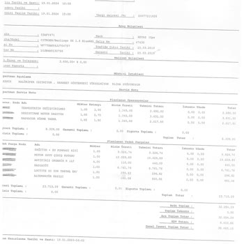 Pilot Garage Hatalı Ekspertiz Raporu Müşteri Mağdur Edilmesi