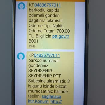 PTT Kargo Ürünleri Hiçbir Şekilde Kapıya Adrese Getirmiyor