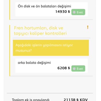 Çetaş Otomotiv Çetaş Büyükçekmece Servis Hatası