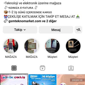 Gsmteknomarket.com Kolcu İletişim Instagram'da Çekiliş Adı Altında Bizden 300 TL İstedi!