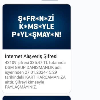 Dsm Grup Habersizce Paramı Çekecektim