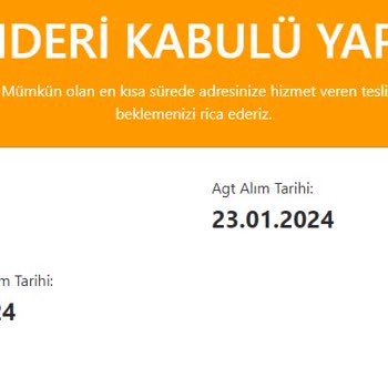 AGT Kurye Ürünlerimi Ne Zaman, Nasıl Alabilirim?