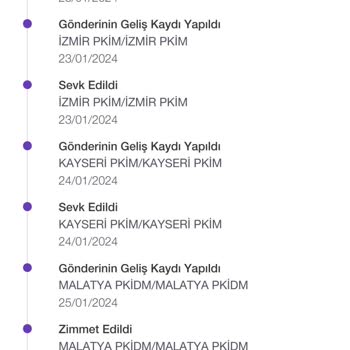 PTT Kargo Zimmete Alındı Hatası