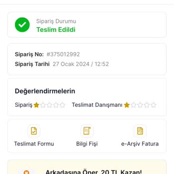 Migros Sanal Market Patlamış Ürün Teslimatı