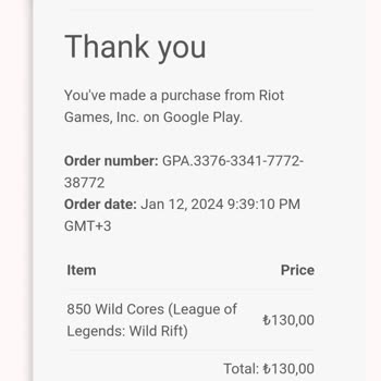 League Of Legends Wild Rift Paramı Geri Vermiyor