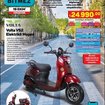 A101 Volta VS2 Az Bilgi Veriliyor