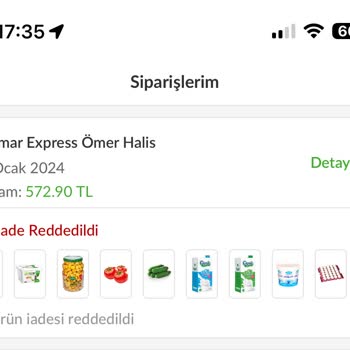 Trendyol Market Sipariş Teslim Edilmemesi