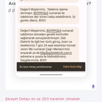 GDZ Elektrik Dağıtım Gediz Ödemiş Şikayet