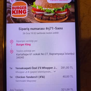 Yemeksepeti Sipariş İptali Ve İade Sorunu Hakkında Şikayet