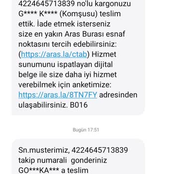 Aras Kargo Kargom Teslim Edilmedi