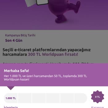 Yapı Kredi Hak Ettiğim Worldpuanı Silmiş