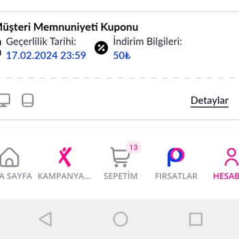 Pazarama Müşteri Memnuniyeti Adına Hiçbir Olumlu Durum Yok.