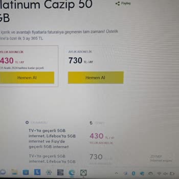 Turkcell Onlinedaki Fiyatlara Uymuyor
