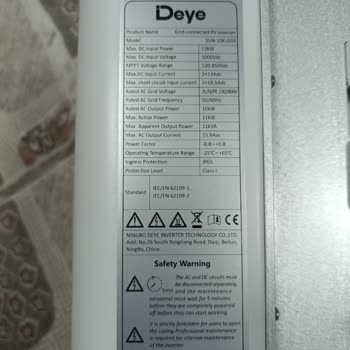 Mexxsun Deye İnverter İade Sorunu