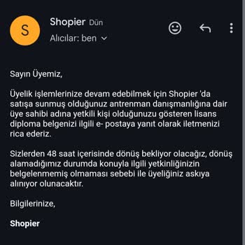 Shopier Hesabım Askıya Alınıyor