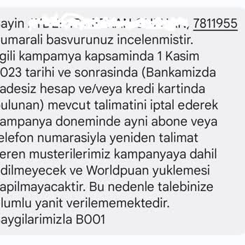 VakıfBank'tan İncelemeden Verilen Red Cevabı