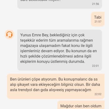 Trendyol Hızlı Market Trendyol GO'da Bozuk Ürün Hayal Kırıklığı