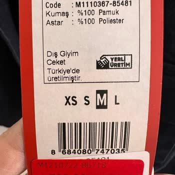 Mavi Farklı Ürün Etiketi