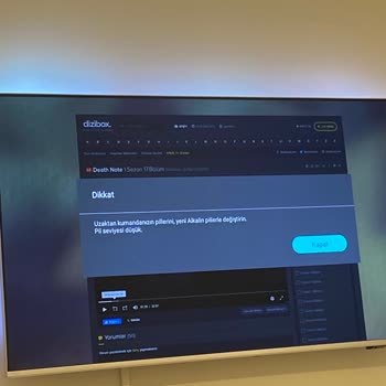 PHILIPS TV Philips 58PUS8506 Pil Uyarısı Hk.