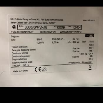 Profilo Nofrost Buzdolabı Su Biriktiriyor. Servis Sorun Yok Diyor.