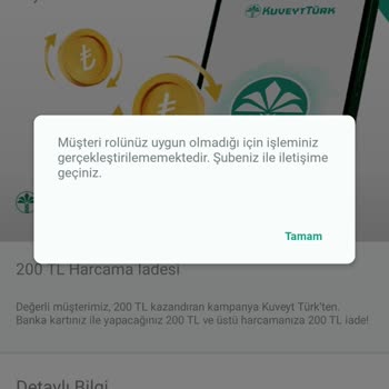 Kuveyt Türk Sağlam Nakit Kart Kampanya Sorunu