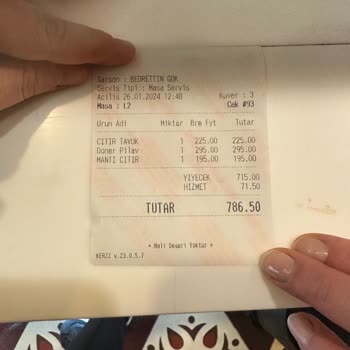 Saray Muhallebicisi Adisyona Yüzde 10 Hizmet Bedeli Yansıtılması