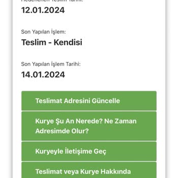 AGT Kurye (aynigunteslim.com) AGT Den Teslim Alınamayan Sipariş