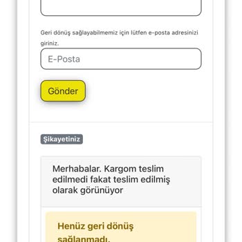 AGT Kurye (aynigunteslim.com) AGT Den Teslim Alınamayan Sipariş