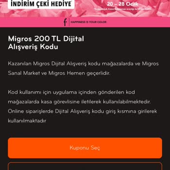Flormar Kupon No Gelmiyor