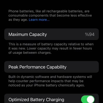 iPhone Pil Sağlığı Hızlı Şekilde Düşen İphone 14