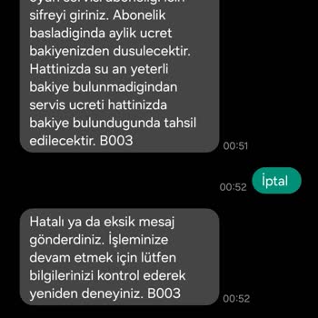 Vodafone Acil Sorunumun Çözülmesini İstiyorum!
