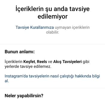 Instagram İhlal Yeme Gönderilerim Akışta Gösterilmiyor Keşfetme Düşmüyor