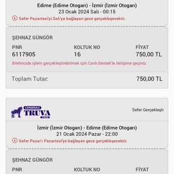 Nilüfer Turizm Turizm Firmasının Yolcularını Teyit Etmeden Yolculuğa Başlaması