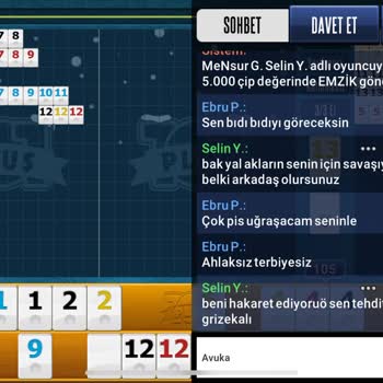 Inappropriate Messages in Okey 101